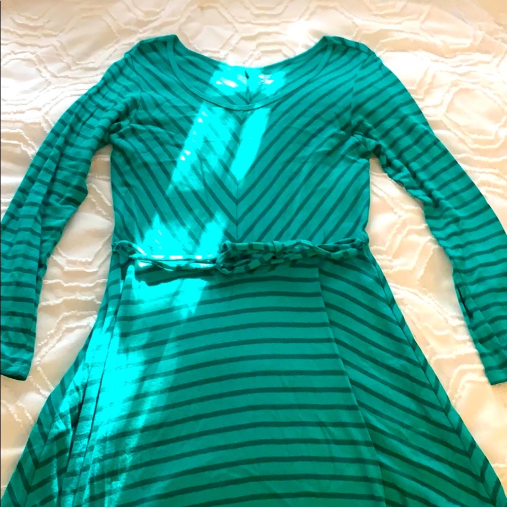 Teal Patterned Line Old Navy Casual Dress